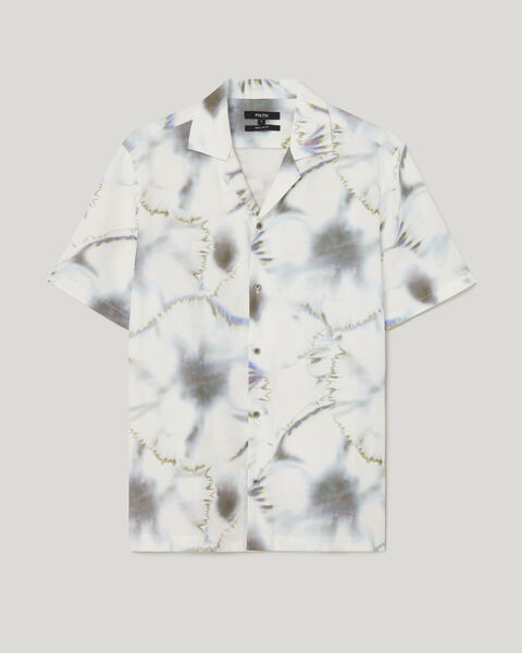 Tie-dye Short Sleeve Shirt, White Multi, hi-res